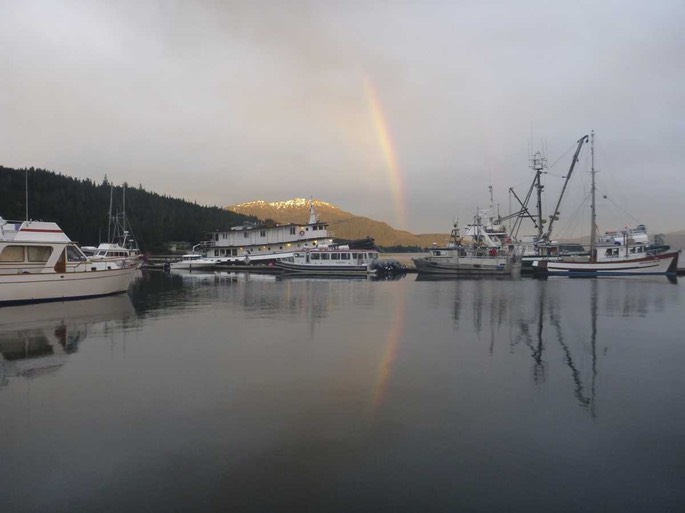 Auke Bay abends [Desktop Auflösung]