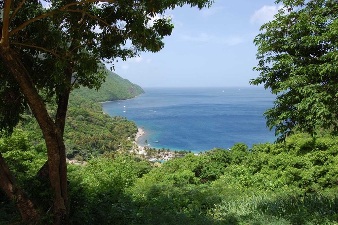 St. Lucia Blick Pitons [Desktop Auflösung]